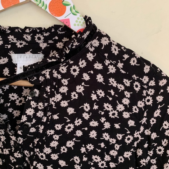 Urban Outfitters Floral print long sleeve crop top - Picture 4 of 7